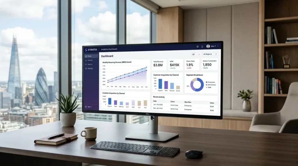saas analytics dashboard